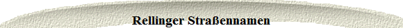 Rellinger Stra�ennamen