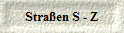 Stra�en S - Z